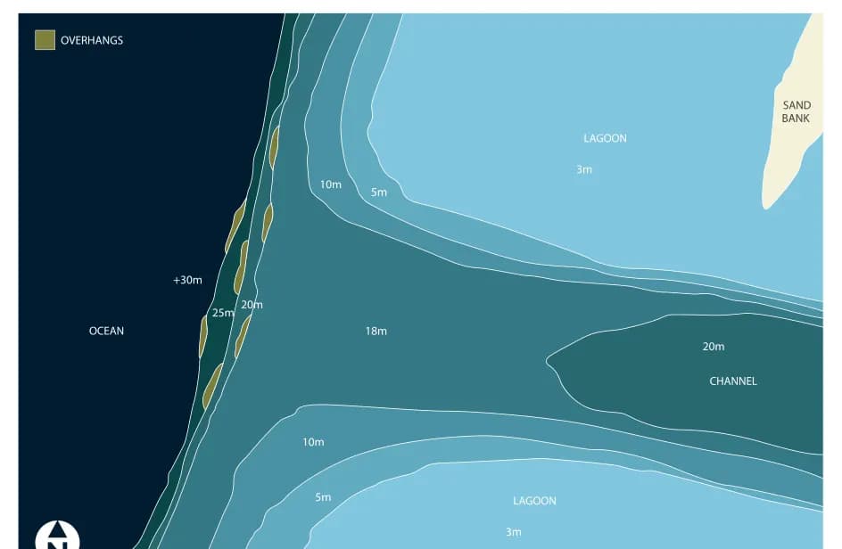 Bathymetric map of Hani Kandu