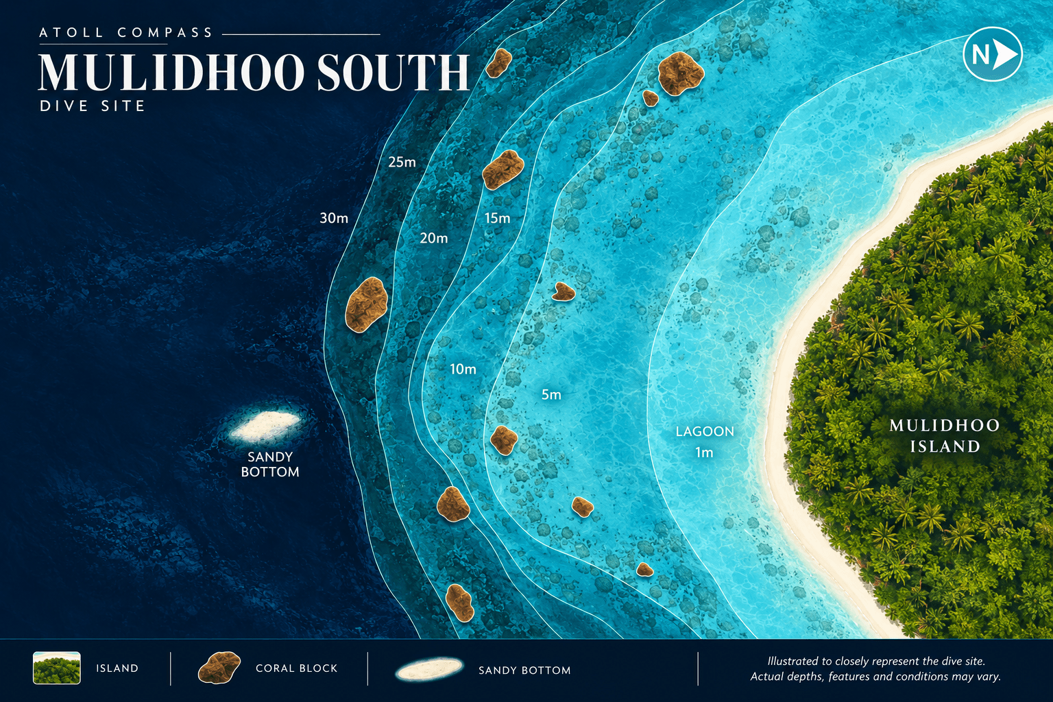 Mulidhoo South dive map
