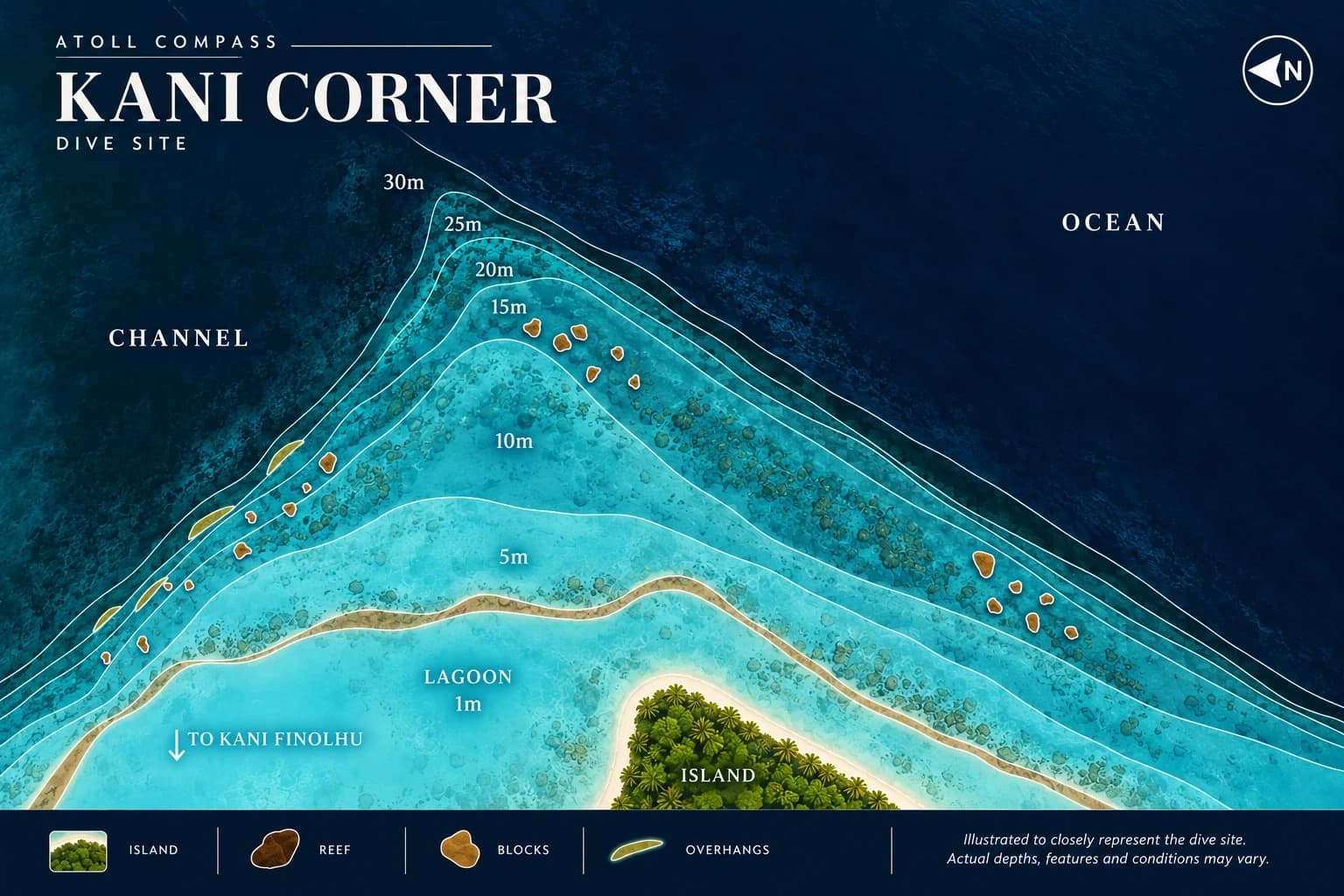 Kani Corner dive map