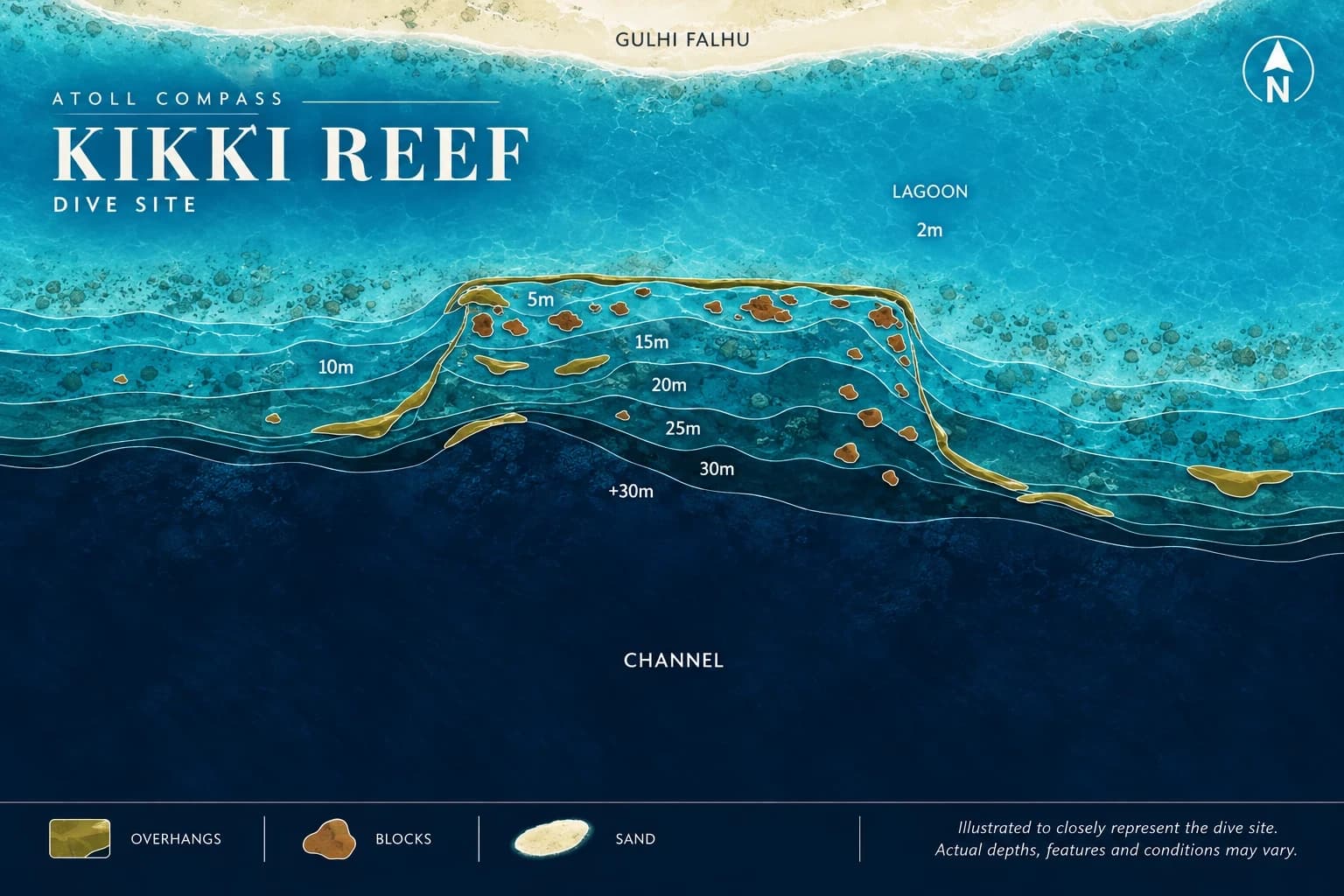 Kikki Reef dive map