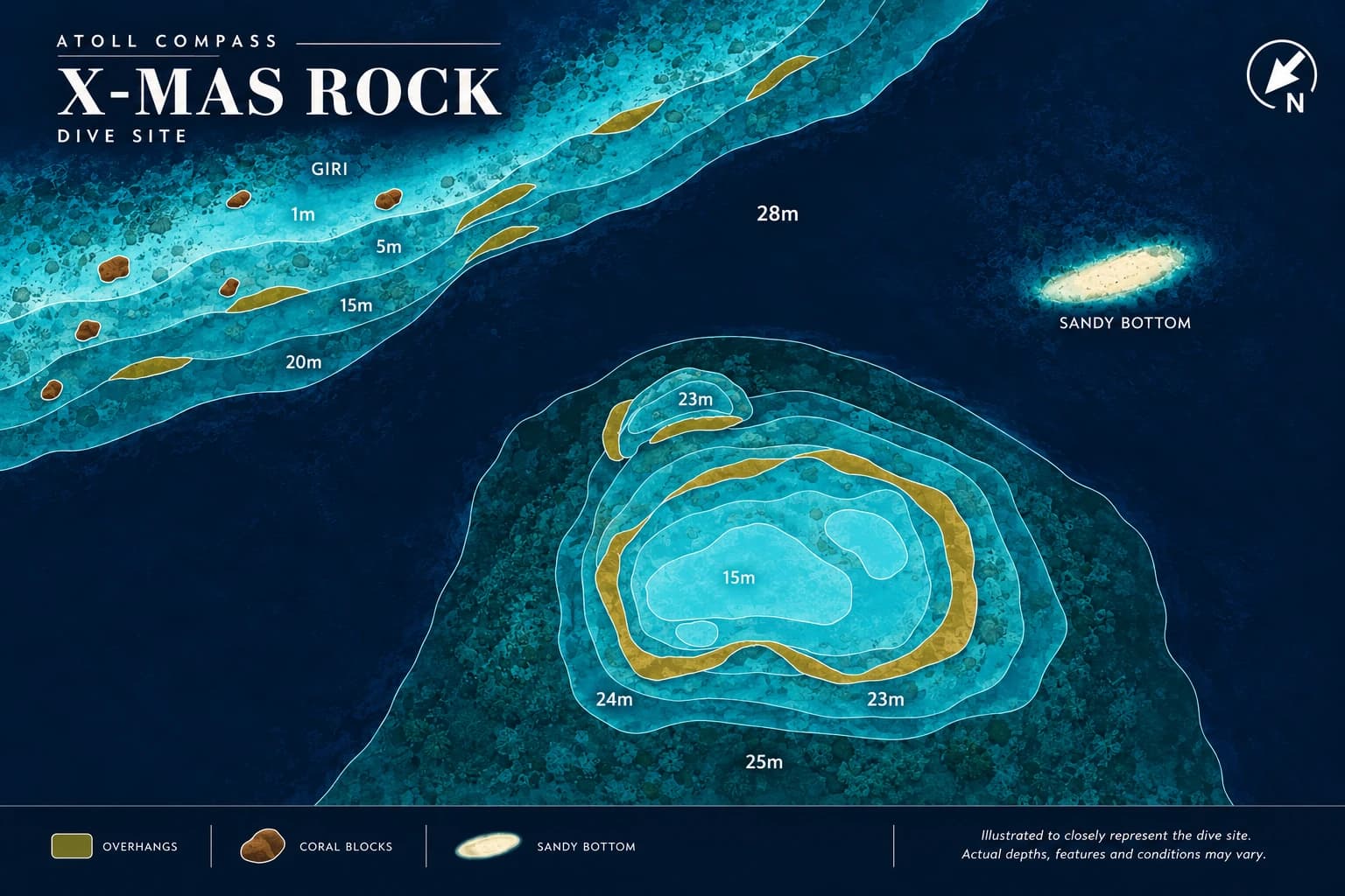 X-Mas Rock dive map