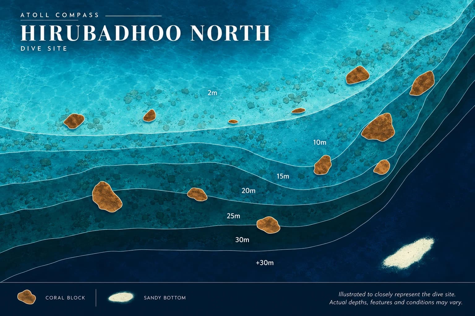 Hirubadhoo North dive map