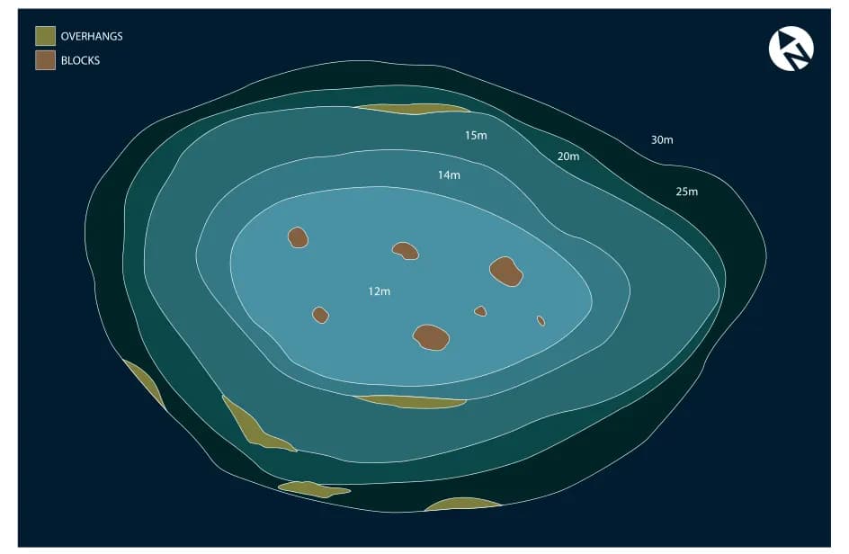 Bathymetric map of Degrees