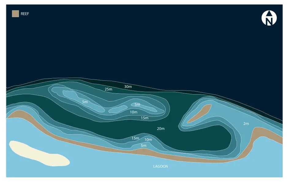 Bathymetric map of Hirundhoo