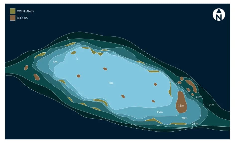 Bathymetric map of Maaddoo Giri