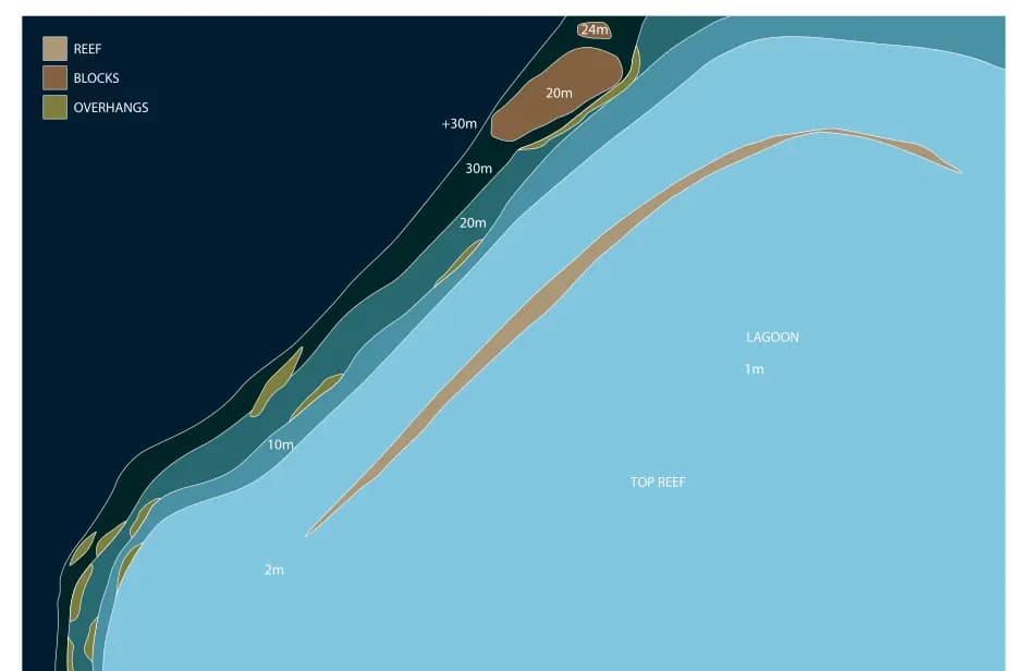 Bathymetric map of Maa Giri Caves