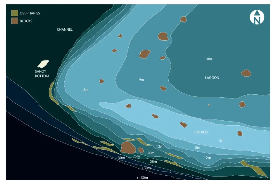 Bathymetric map of Ranikan