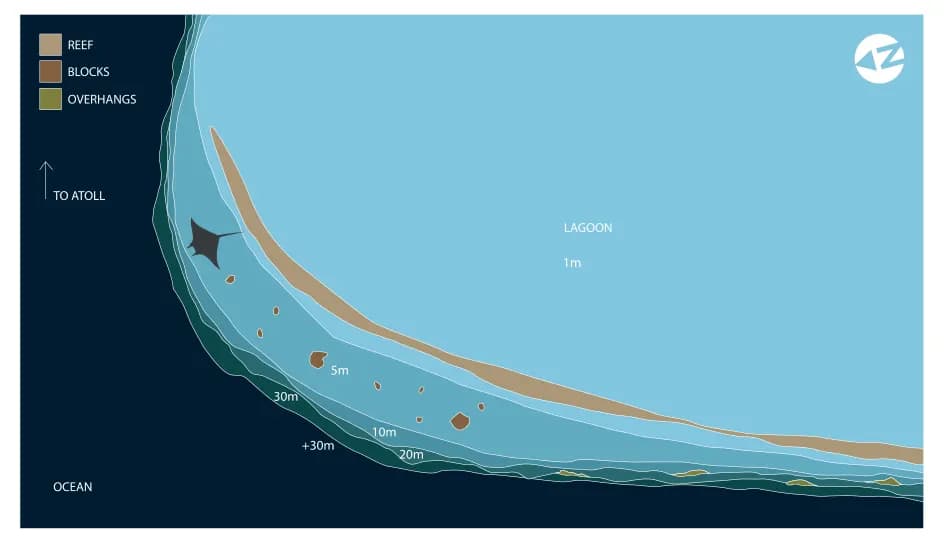 Bathymetric map of Rasfari North Corner
