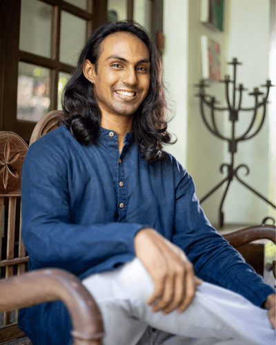 Aerom founder Nathan Daniel Annandappa candid picture